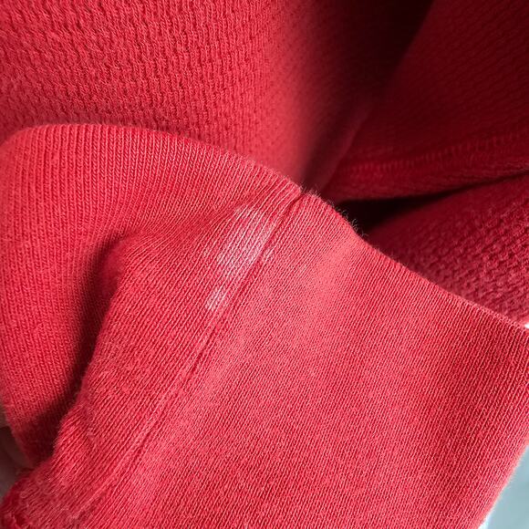 Polo Ralph Lauren Red Thermal Shirt Large Long Sleeve Logo Cotton Blend - Picture 6 of 6